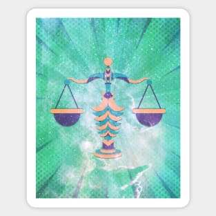 Libra Astrological sign Sticker